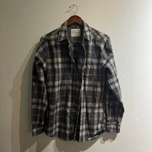 plaid flannel button up